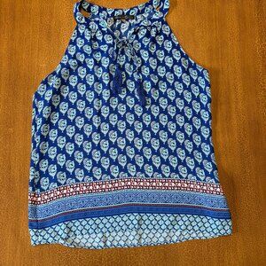 Rose + Olive Sleeveless Tank Top - Size Small